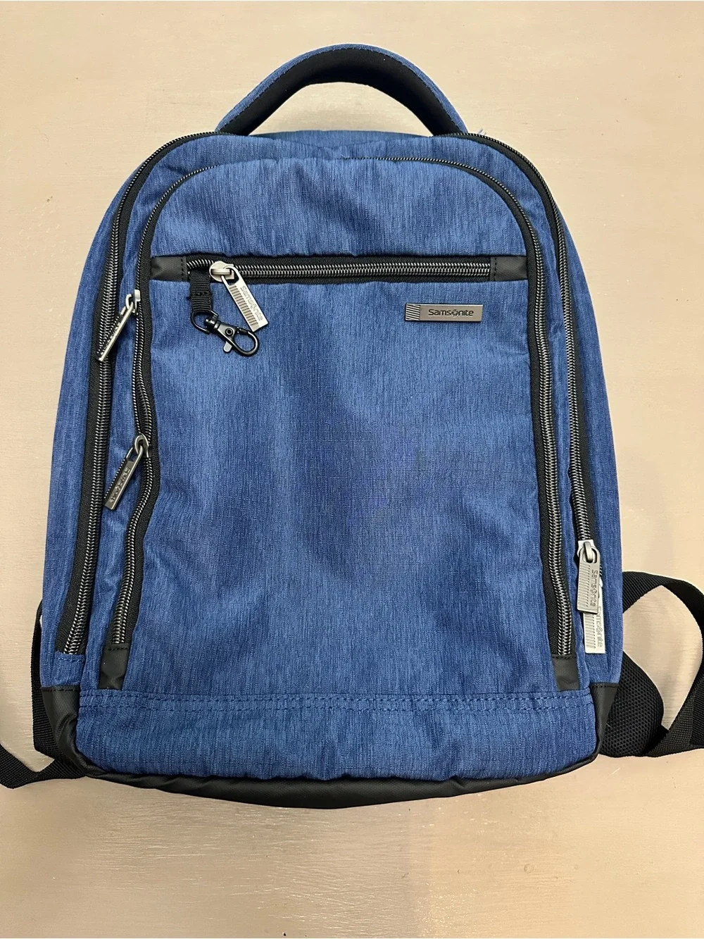 Samsonite Modern Utility Small Laptop Backpack Blue Heather Travel College Bag⁠
